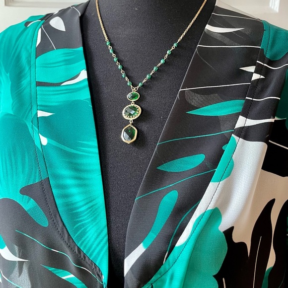 Tropical Print Tie Front Cover Up, NWOT - Picture 11 of 11